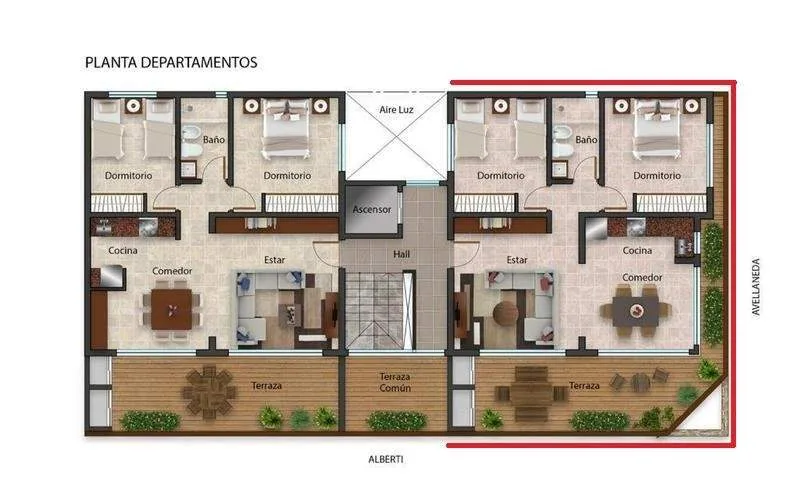 En Madariaga | Departamento en Edificio La Esquina 909