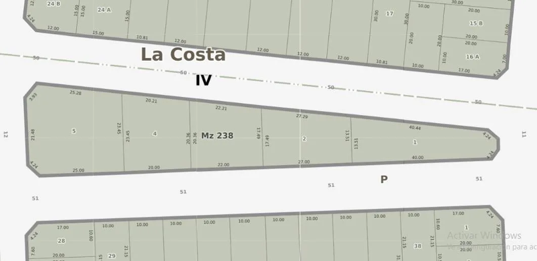 Gran terreno de 1600 mts en venta en Santa Teresita