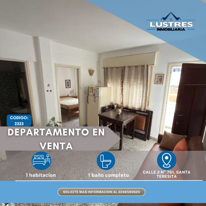 DEPARTAMENTO EN VENTA, SANTA TERESITA