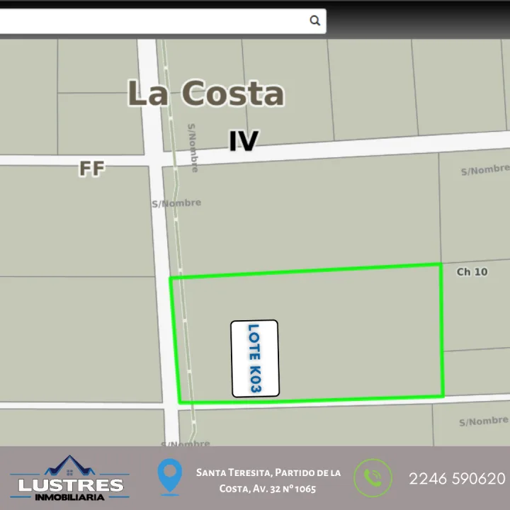 LOTE EN BARRIO PRIVADO EN VENTA