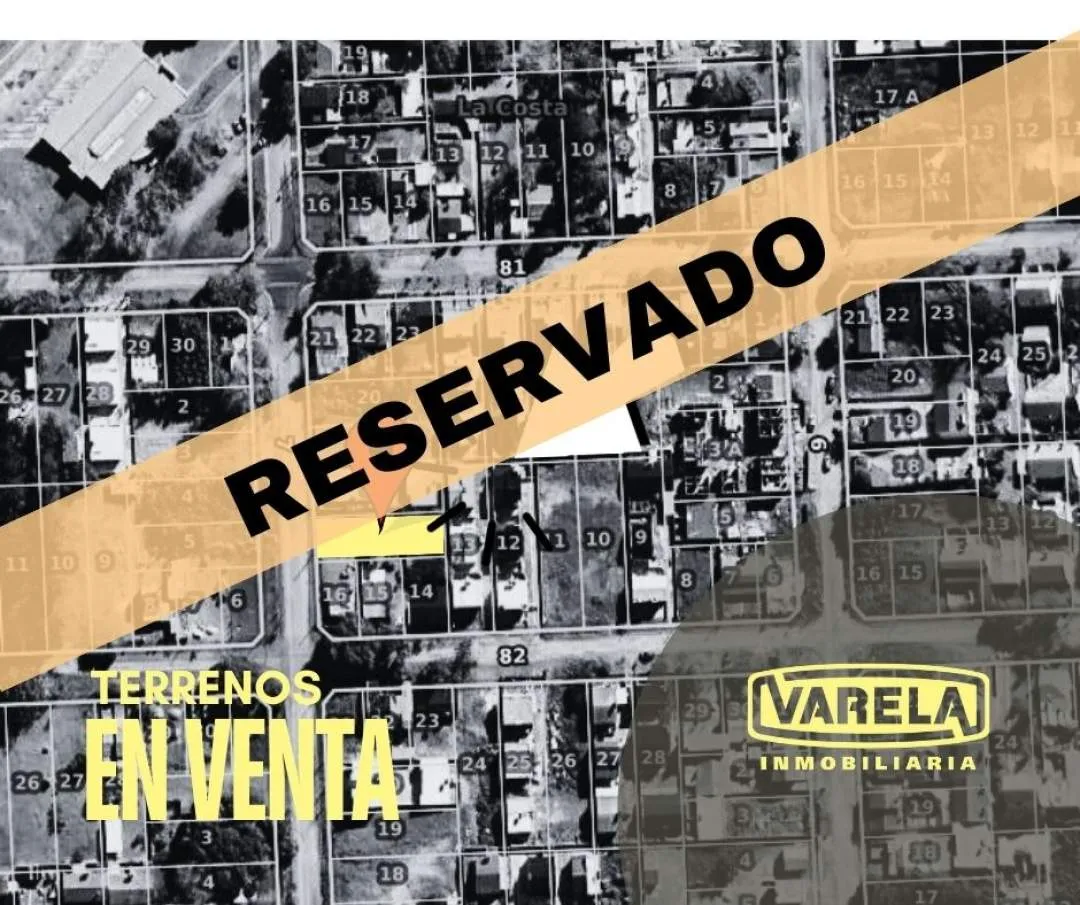 344- LOTE EN VENTA ( RESERVADO)