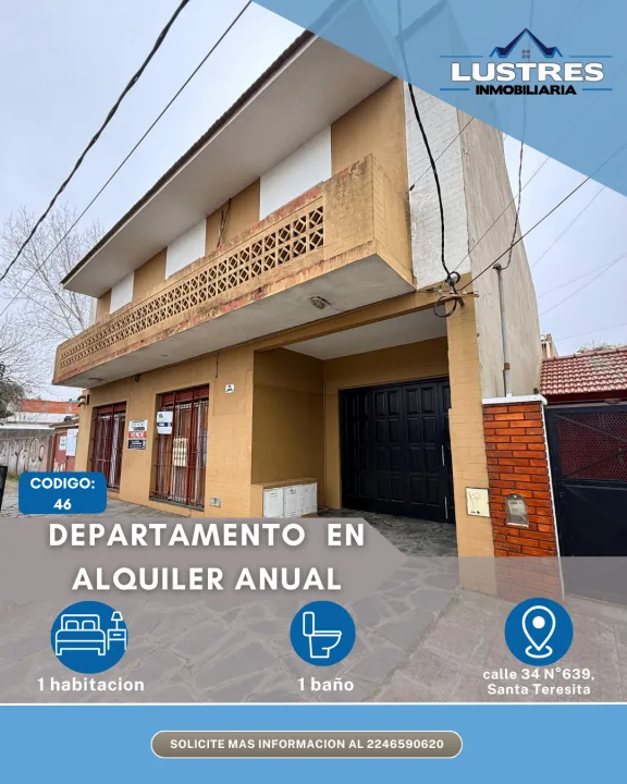 DEPARTAMENTO EN ALQUILER ANUAL