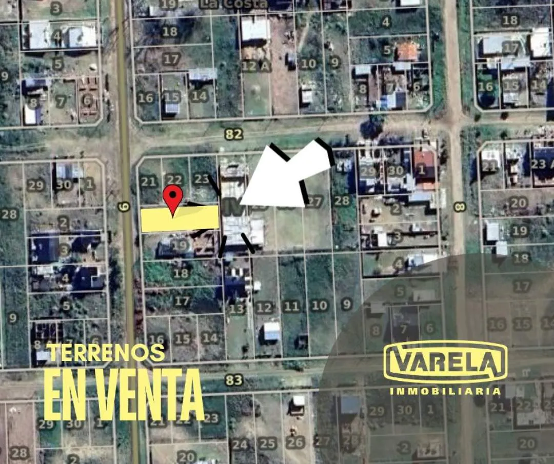 LOTE EN VENTA CALLE 9 E/ 82 Y 83