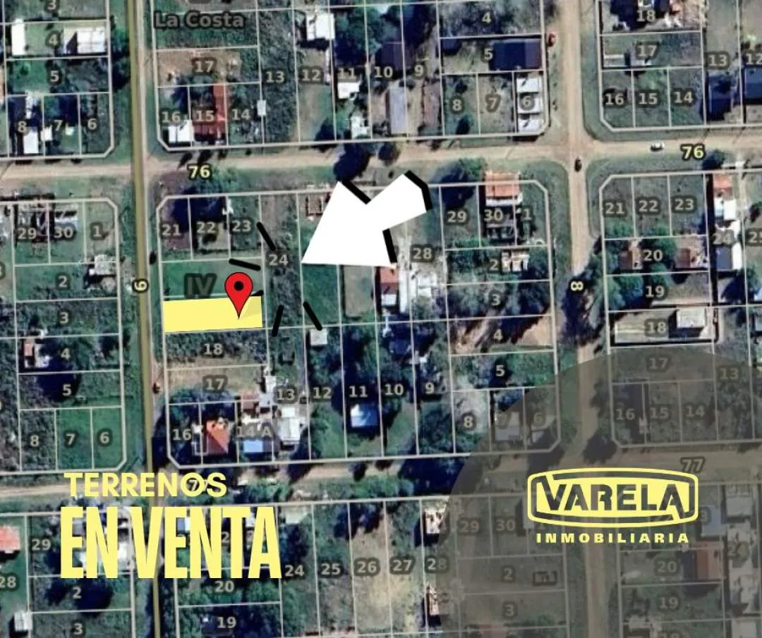 DOS (2) LOTES EN VENTA CALLE 9 / 76 Y 77