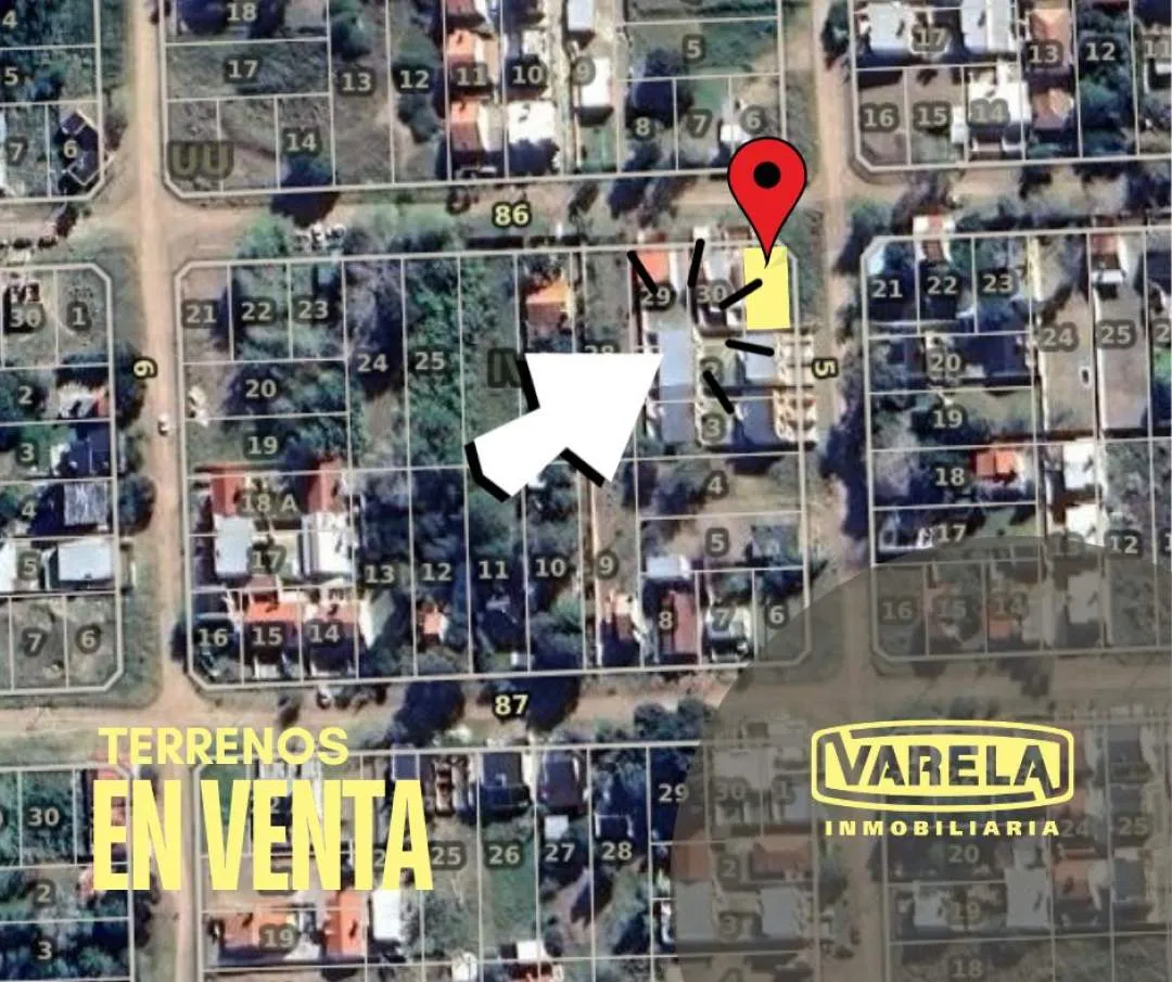 LOTE EN VENTA CALLE 5 ESQUINA 86