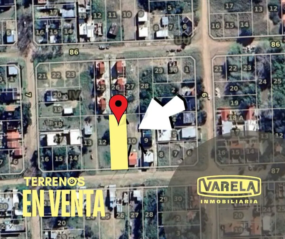 LOTE EN VENTA 630 M2 CALLE 87 E/ 6 Y 7