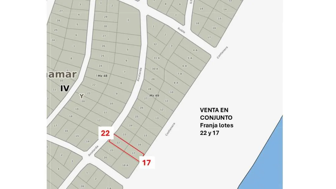 En Cariló | Franja de 2  Lotes... AL MAR!!