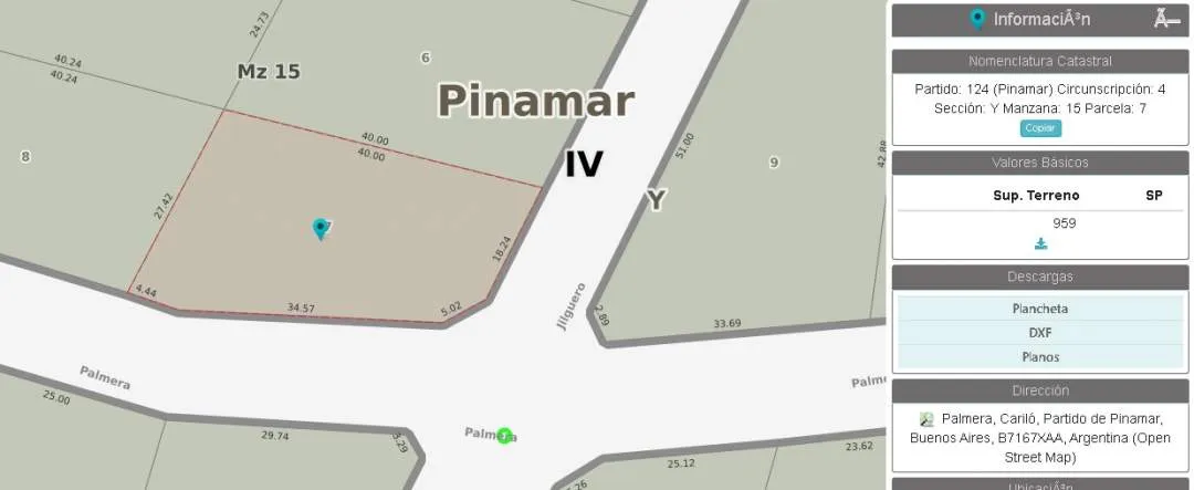 En Carilo| Lote en calle Palmera y Jilguero.